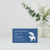 Dog-training voor handleidingen visitekaartje (Staand voorkant)