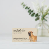Dog-training voor trainers en gehoorzaamheid visitekaartje (Staand voorkant)