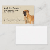 Dog-training voor trainers en gehoorzaamheid visitekaartje (Voorkant / Achterkant)