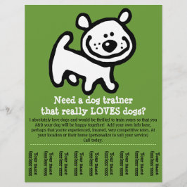 Dog Training, wandelen, kammen, demonstreren, prom Flyer
