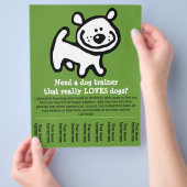 Dog Training, wandelen, kammen, demonstreren, prom Flyer (Hand)