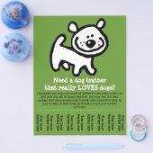 Dog Training, wandelen, kammen, demonstreren, prom Flyer (Enkel)