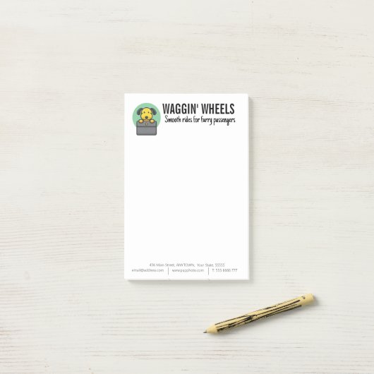 Dog Transport Business Custom Post-it® Notes (Op bureau)