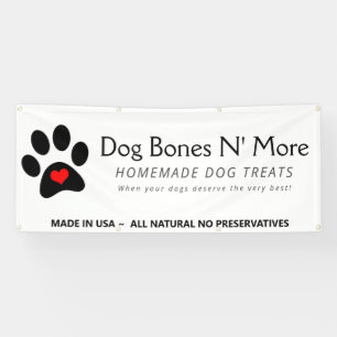 Dog Treat Bakery Business Aangepaste cabine Spandoek