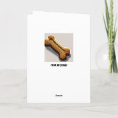 Dog Treat Bedankt voor Laat Ons Verblijf Met U Kaart (Achterkant)