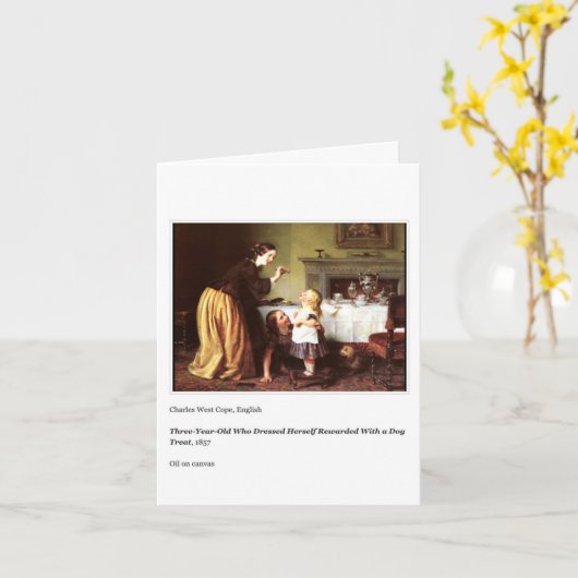 DOG TREAT MOEDERDAG KAART (Gele Bloem)