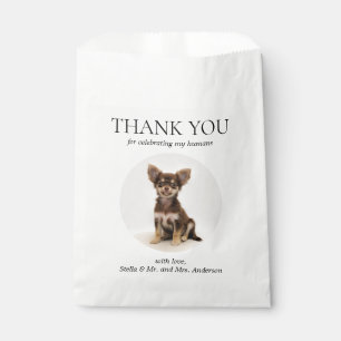 Dog Treat Pet Drawing Dank u Bruiloft Favor Bag Bedankzakje