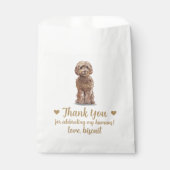 Dog Treat Wedding Favoriet Bag Bedankzakje (Voorkant)