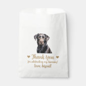 Dog Treat Wedding Favoriet Bag Bedankzakje (Voorkant)