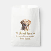 Dog Treat Wedding Favoriet Bag Bedankzakje (Voorkant)