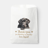 Dog Treat Wedding Favoriet Bag Bedankzakje (Voorkant)