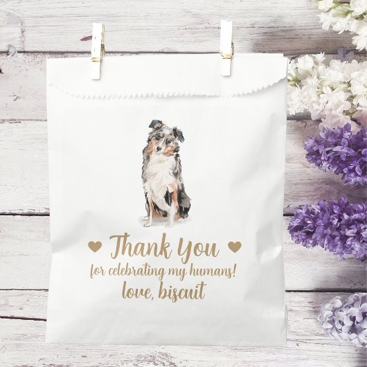 Dog Treat Wedding Favoriet Bag Bedankzakje