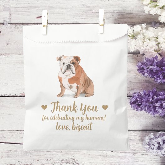 Dog Treat Wedding Favoriet Bag Bedankzakje