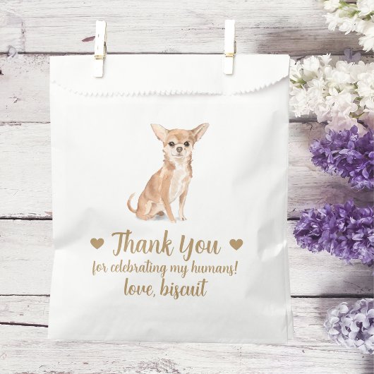Dog Treat Wedding Favoriet Bag Bedankzakje