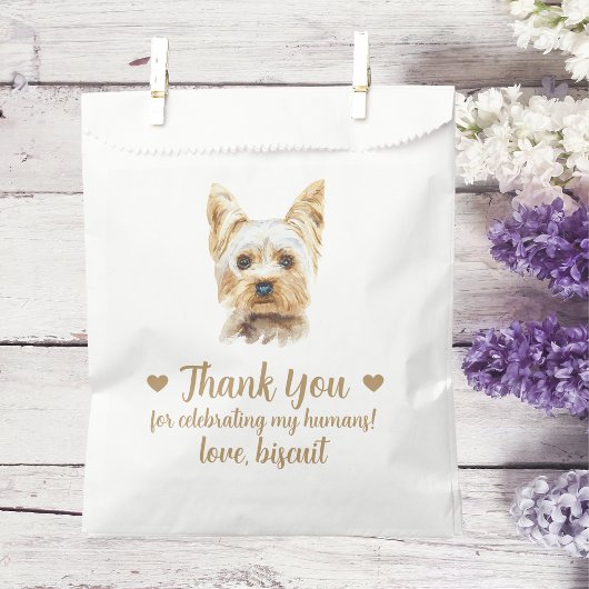 Dog Treat Wedding Favoriet Bag Bedankzakje