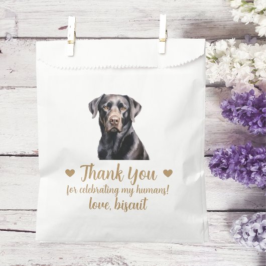 Dog Treat Wedding Favoriet Bag Bedankzakje