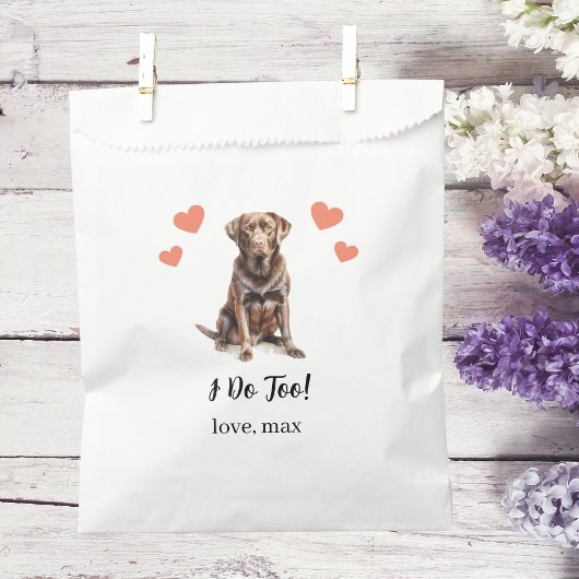 Dog Treat Wedding Favoriet Bag Bedankzakje