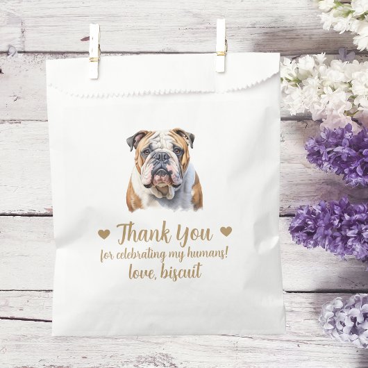 Dog Treat Wedding Favoriet Bag Bedankzakje