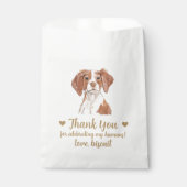 Dog Treat Wedding Favoriet Bag Bedankzakje (Voorkant)