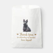 Dog Treat Wedding Favoriet Bag Bedankzakje (Voorkant)