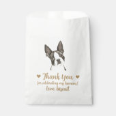 Dog Treat Wedding Favoriet Bag Bedankzakje (Voorkant)