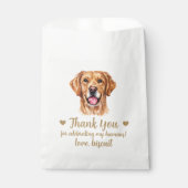 Dog Treat Wedding Favoriet Bag Bedankzakje (Voorkant)