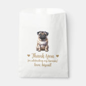 Dog Treat Wedding Favoriet Bag Bedankzakje (Voorkant)