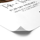 Dog Treat Wedding Favoriet Biscuit Bar Pet Treat Poster (Hoek)