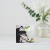 Dog Treats Pet Bakery QR Vierkante Visitekaartje (Staand voorkant)