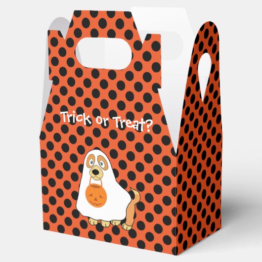 Dog Trick or treat Gable Favor Box Bedankdoosjes (Geopend)