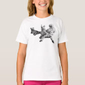 Dog Trio T-Shirt – Realistic Back View (Voorkant)