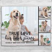 DOG True LOVE Persoonlijk Hondenliefhebber 4 Afbee Fleece Deken