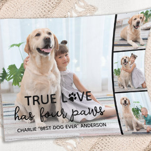 DOG True LOVE Persoonlijk Hondenliefhebber 4 Afbee Fleece Deken