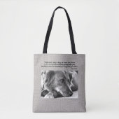 Dog, tweezijdig, Roger Caras citaat, Tote Bag (Voorkant)