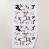 Dog Types strandhanddoeken Strandlaken (Voorkant)