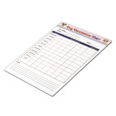 Dog Vaccination Chart Notitieblok (Schuin)