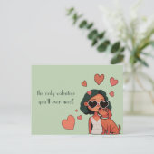 Dog Valentijn Briefkaart (Staand voorkant)