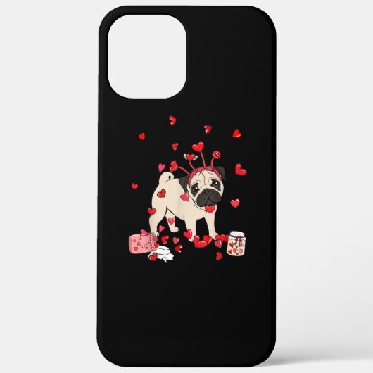 Dog Valentijn Cadeft | Cute Pug-Valentijnsdag Case-Mate iPhone Case (Achterkant)