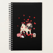Dog Valentijn Cadeft | Cute Pug-Valentijnsdag Planner (Voorkant)