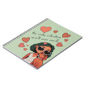 Dog Valentijn Canvas tas Notitieboek (Linkerzijde)