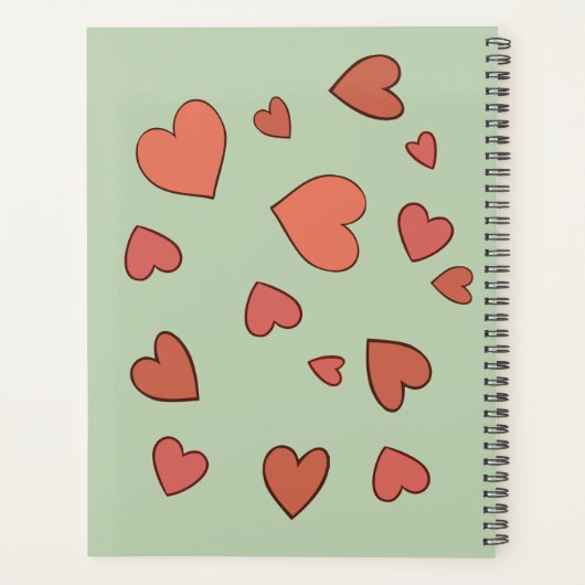 Dog Valentijn Canvas tas Planner (Achterkant)