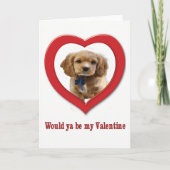 Dog Valentijn card Feestdagen Kaart (Voorkant)