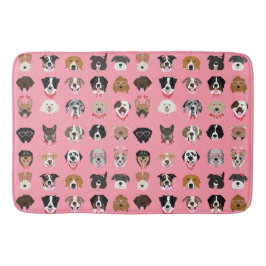 Dog Valentijn Face Pattern Badmat