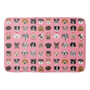 Dog Valentijn Face Pattern Badmat