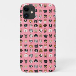 Dog Valentijn Face Pattern Case-Mate iPhone Case