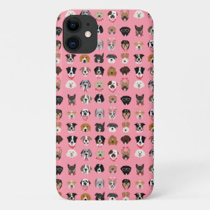 Dog Valentijn Face Pattern Case-Mate iPhone Case
