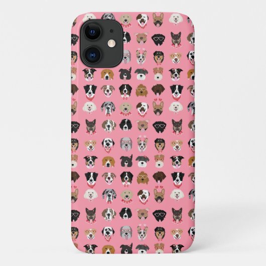 Dog Valentijn Face Pattern Case-Mate iPhone Case (Achterkant)