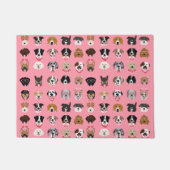 Dog Valentijn Face Pattern Deurmat (Voorkant)