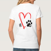 Dog Valentijn - Free Kisses bevat absoluut | T-shirt (Achterkant)
