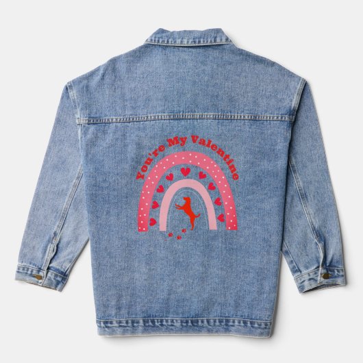 Dog Valentijn - Jij bent mijn Valentijn | Denim Jacket (Achterkant)